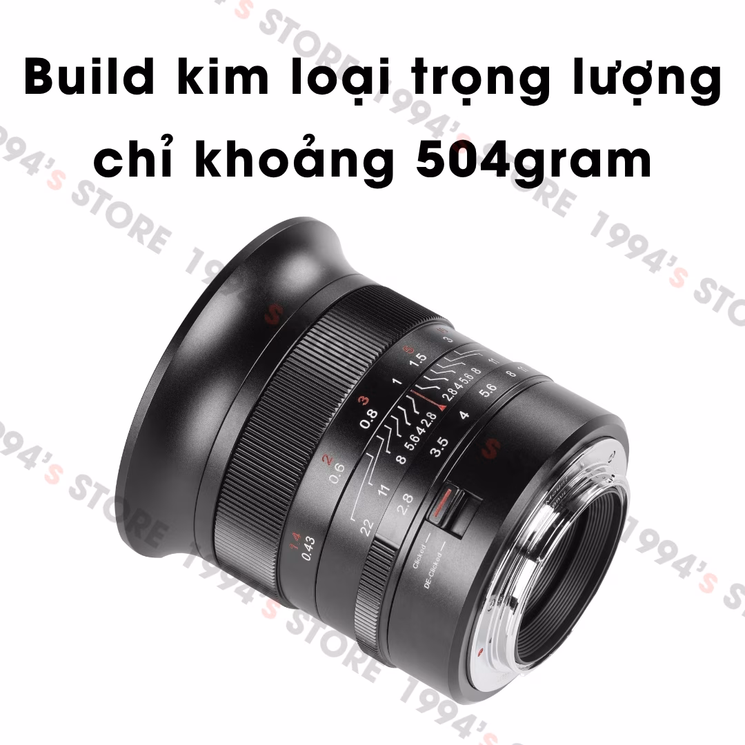7Artisans 14mm F2.8 ASPH – Siêu rộng KHÔNG MÉO cho Full-Frame