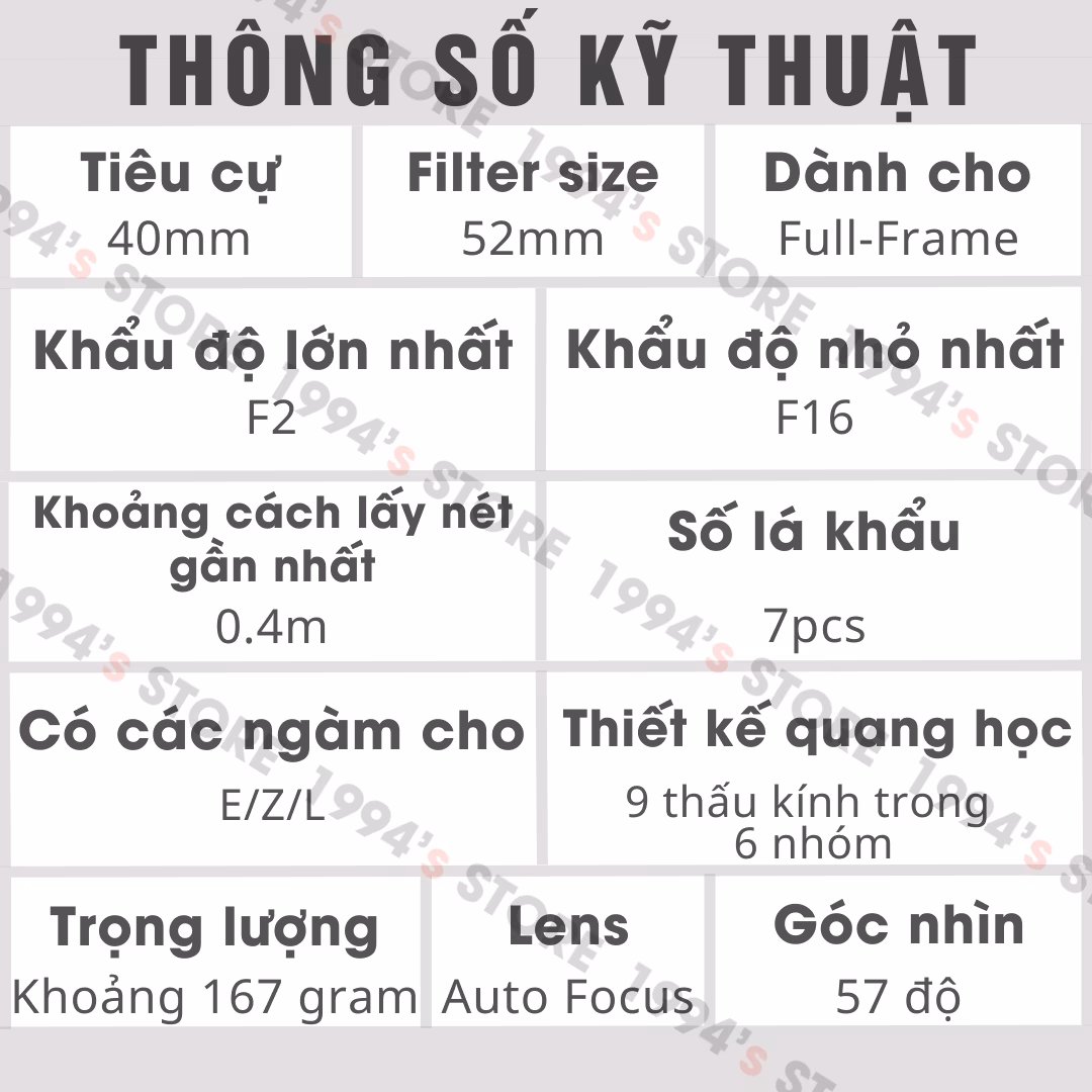 Lens AF giá rẻ cho Sony A7III A7IV