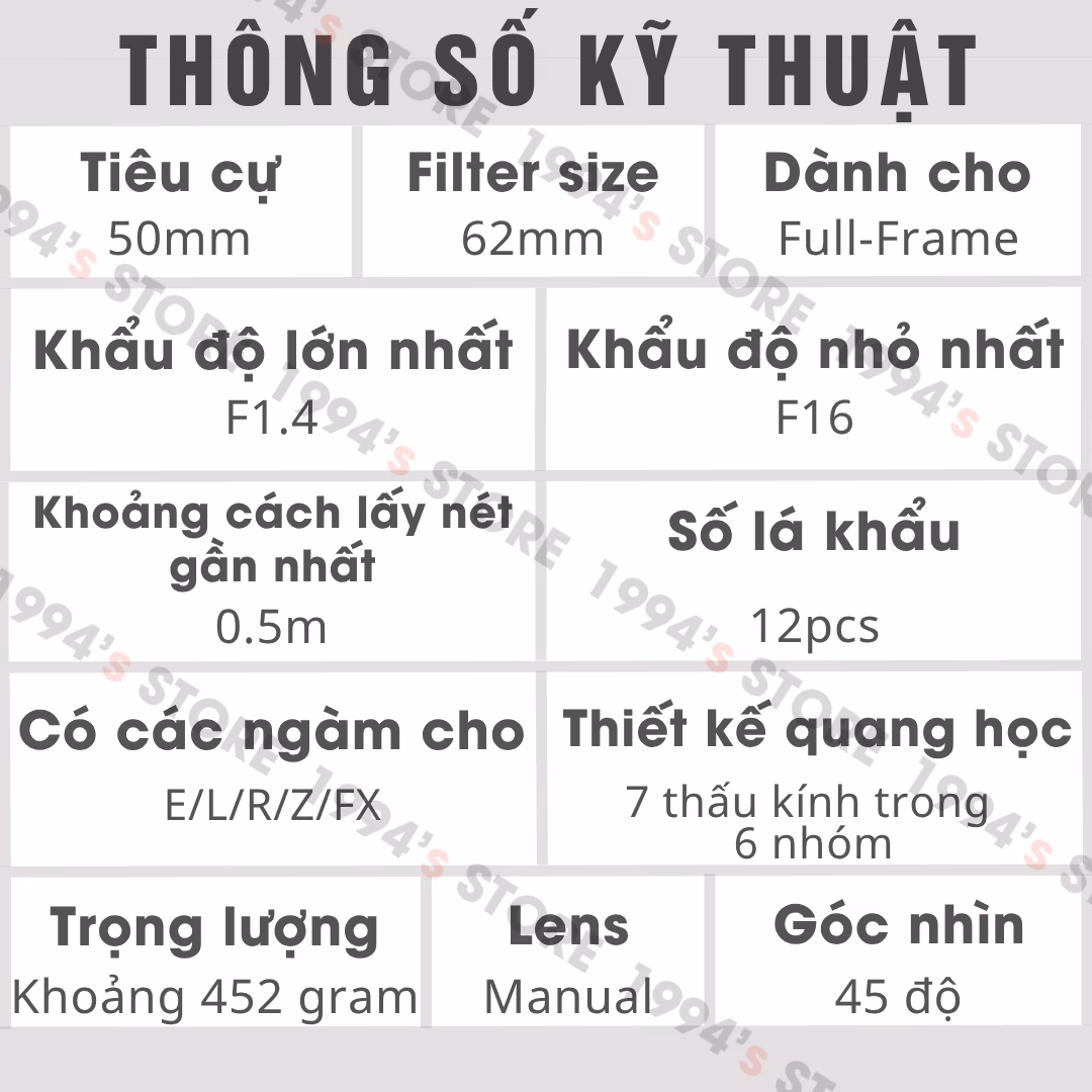 Ống kính Tilt cho máy ảnh Full-Frame