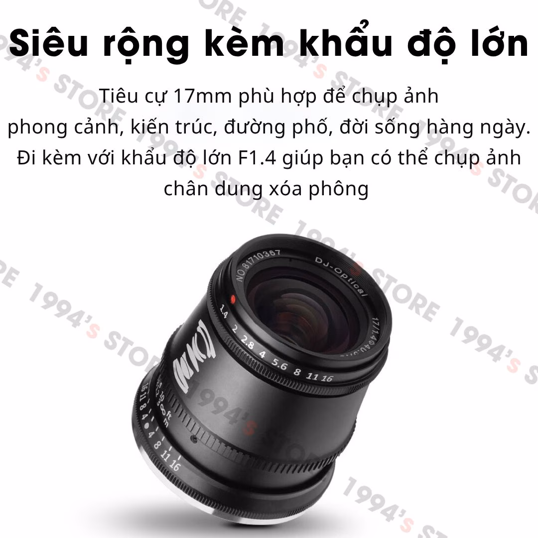 Ống kính TTArtisan 17mm F1.4 Việt Nam