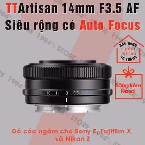 TTArtisan AF 14mm F3.5 Pancake siêu rộng
