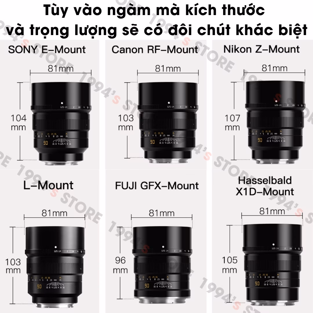 TTArtisan 90mm F1.25 cho Fujifilm GFX