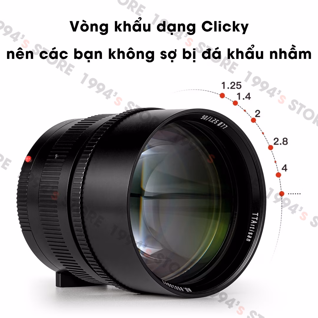 Ống Kính TTArtisan 90mm F1.25 - Lens Chân Dung Khẩu Đại Siêu Xóa Phông
