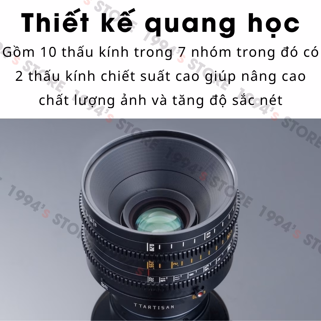 Lens Cine 35mm xóa phông nghệ thuật