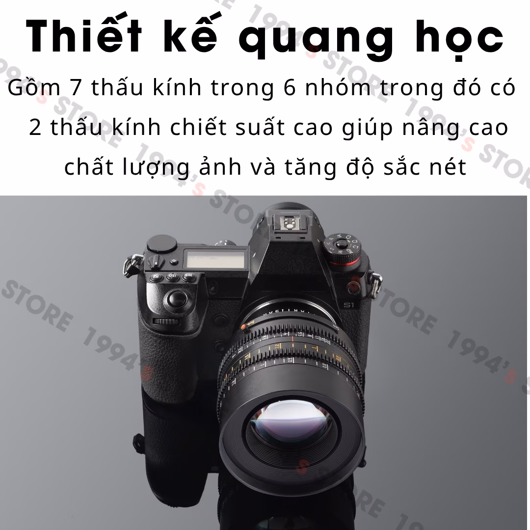 Ống kính quay phim 2 chế độ xóa phông