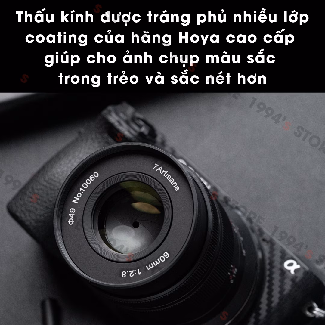 Ống kính 7Artisans  60mm F2.8 Mark II Macro 1:1 - Chuyên chụp sản phẩm