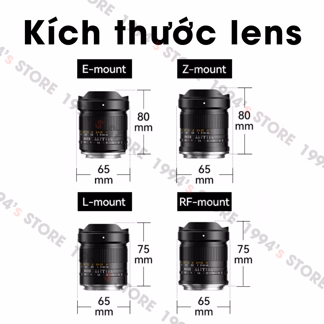 Lens siêu rộng không méo (Zero Distortion)