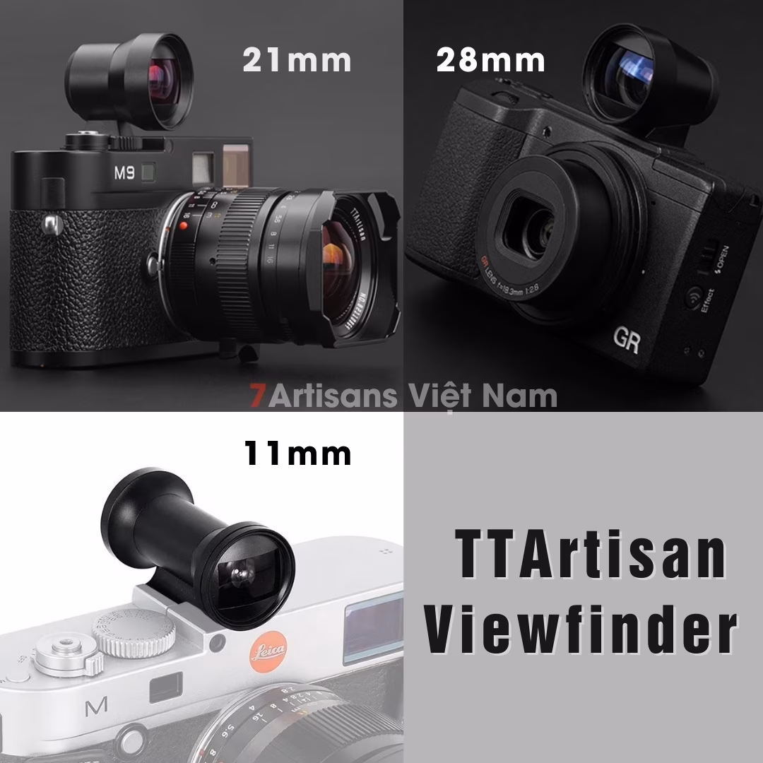 Kính Ngắm TTArtisan 11mm Viewfinder Cho Ricoh GR, Fujifilm, Leica, Máy Ảnh Film