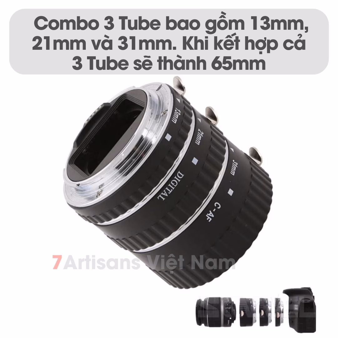 Khúc nối Macro Canon hỗ trợ AF