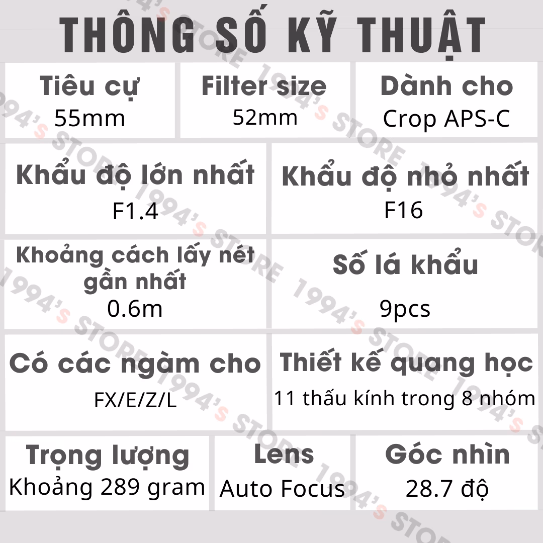 Lens Meike 55mm F1.4 xóa phông mù mịt