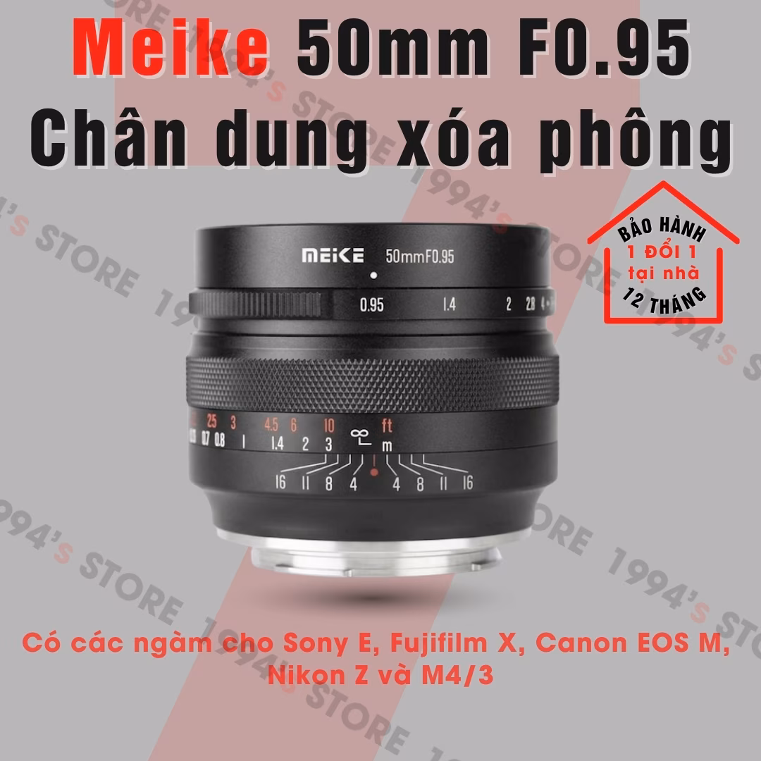 Ống kính Meike 50mm F0.95 chính hãng