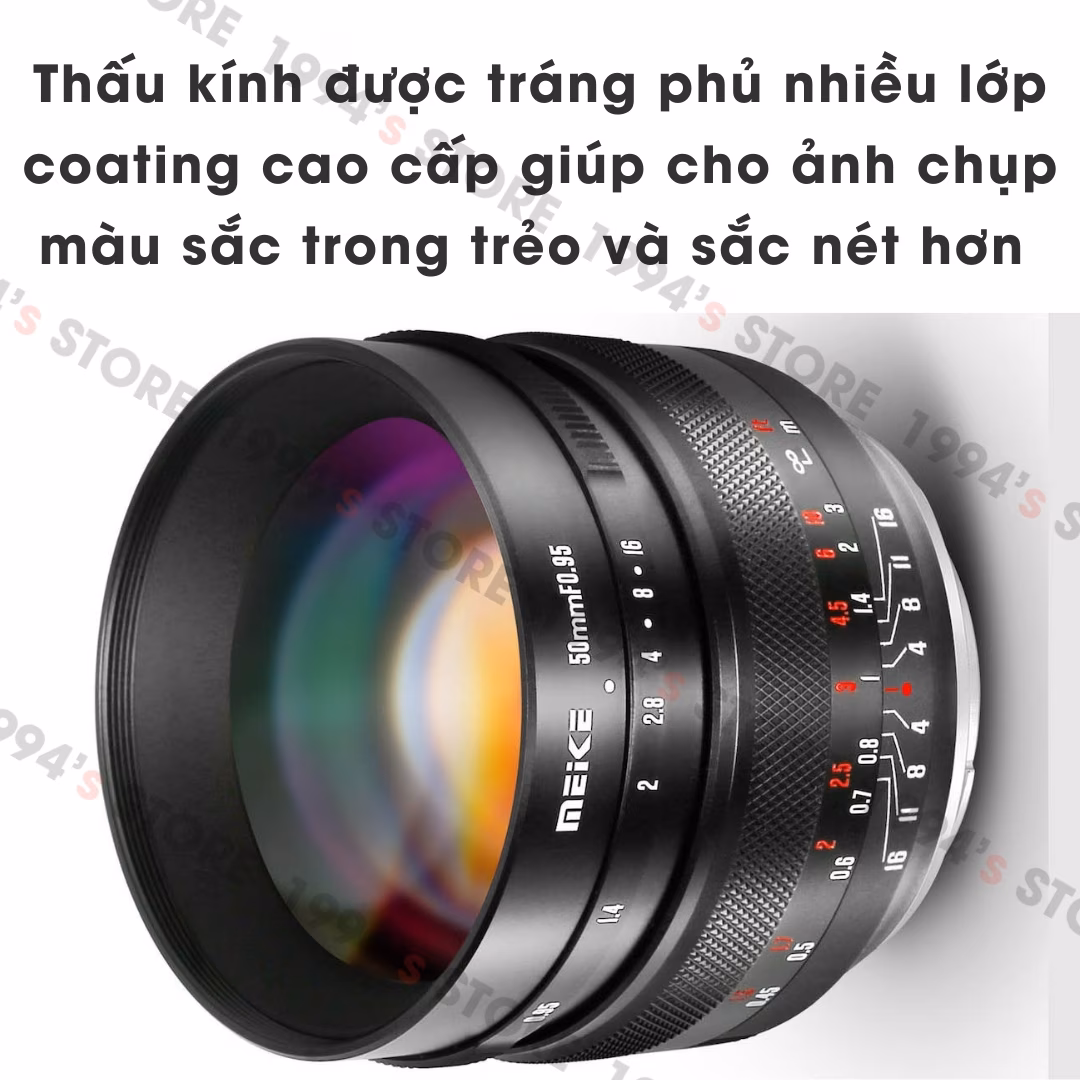 Ống kính Meike 50mm F0.95 Canon EOS M