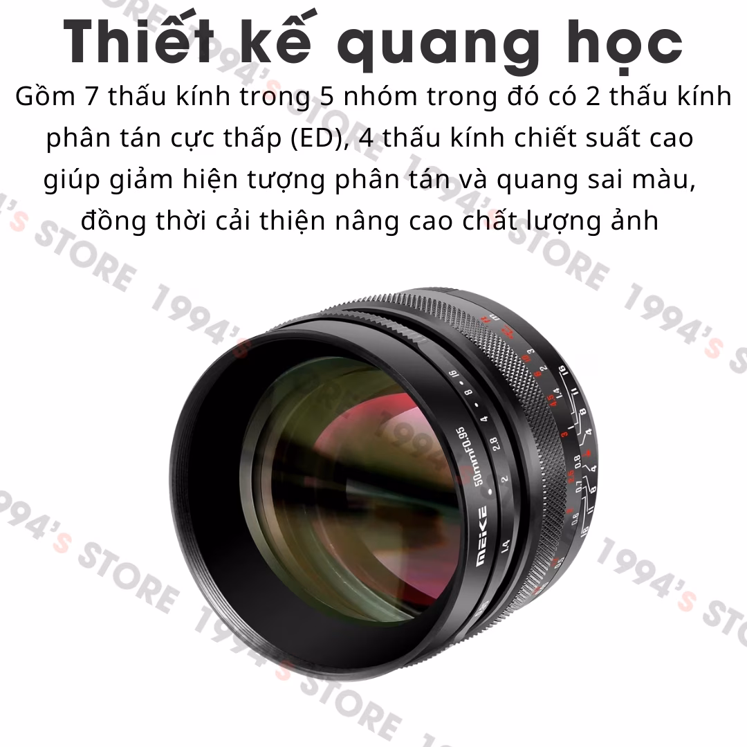 Meike 50mm F0.95 xóa phông mù mịt