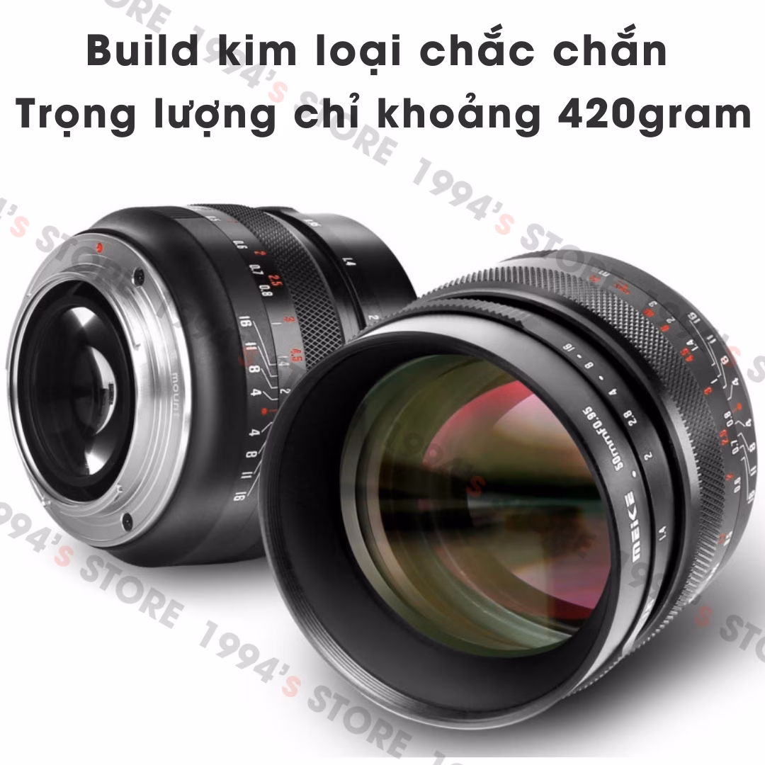 Đánh giá lens Meike 50mm F0.95 MF
