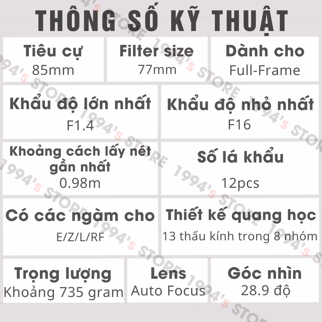 Ống kính cập nhật Firmware qua cổng Type-C