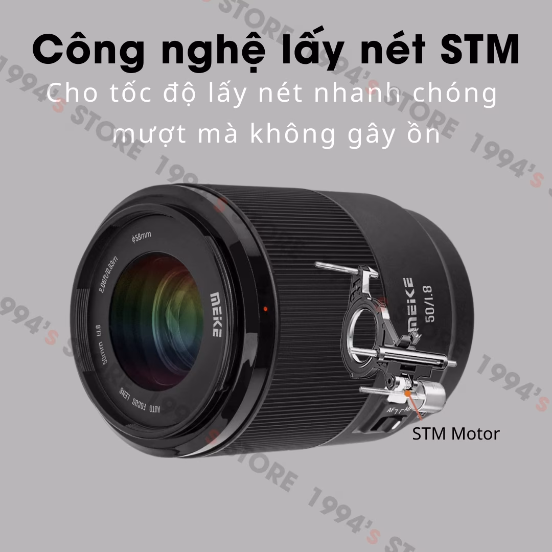 Lens 50mm lấy nét tự động motor STM siêu mịn