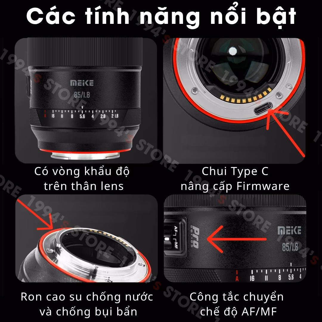 Lens 85mm hỗ trợ quay Video 8K sắc nét