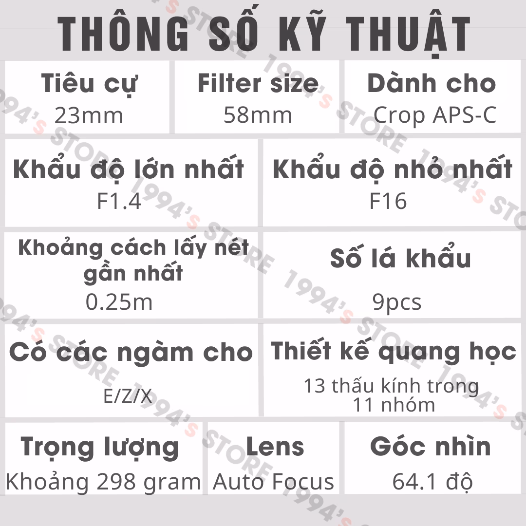 Meike 23mm F1.4 NEO thấu kính ED sắc nét