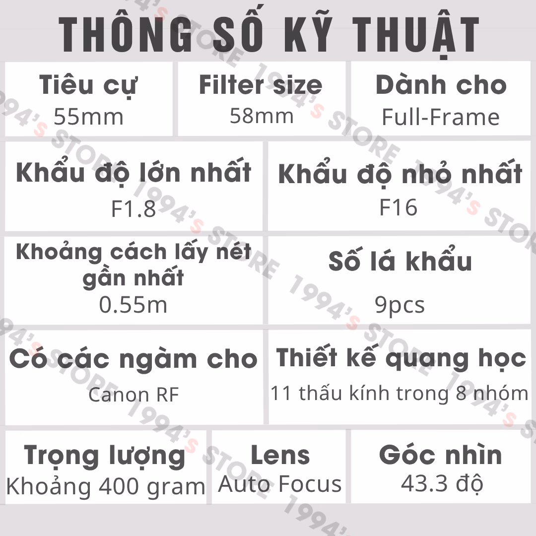 Ống kính cập nhật Firmware qua cổng Type-C