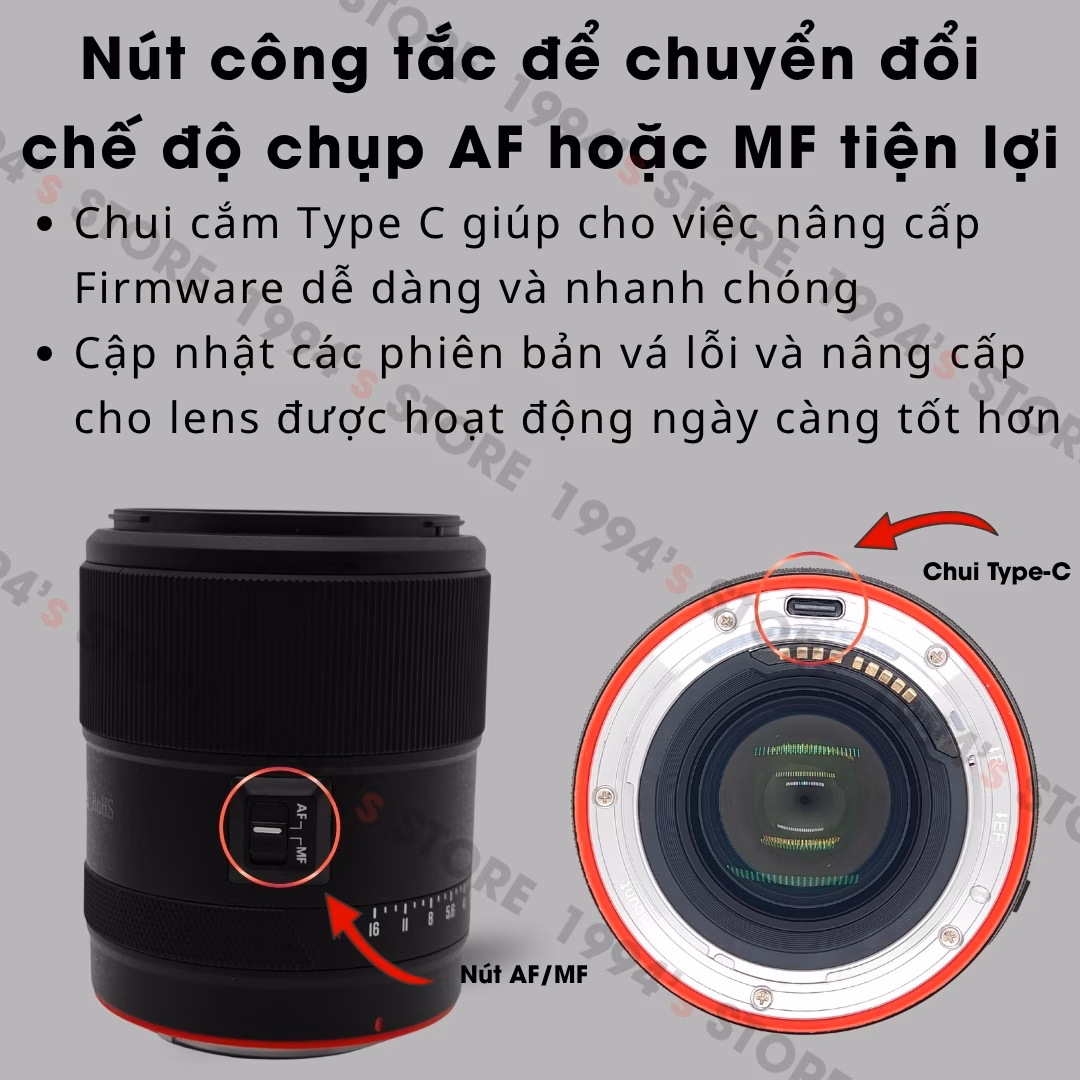Ống kính Vistilen 55mm F1.8 Pro AF Full-Frame Canon R/Canon RF