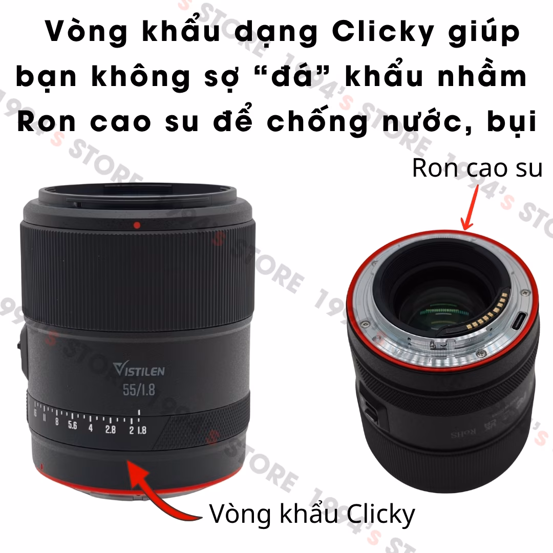 Lens 55mm hỗ trợ quay Video 8K sắc nét