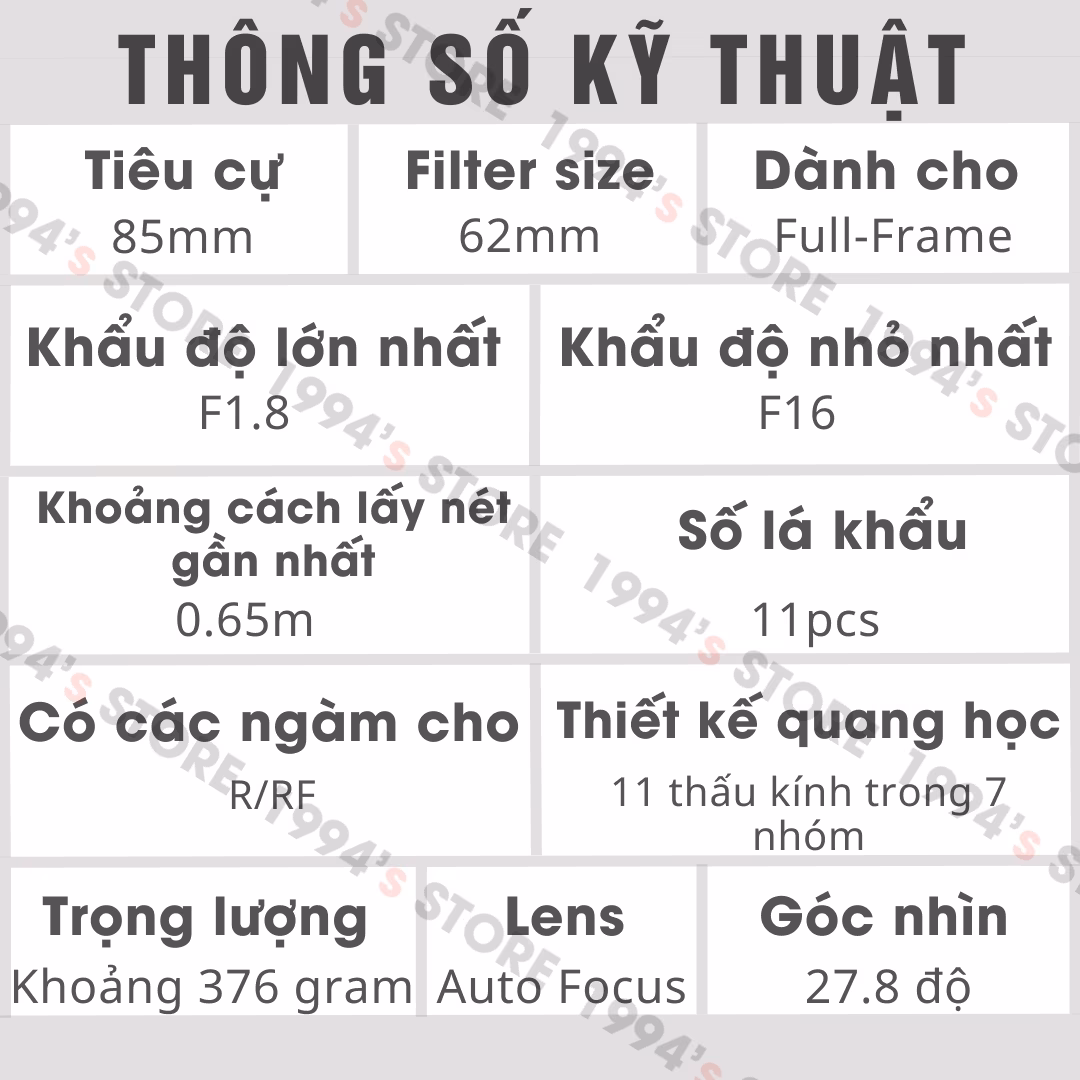 Vistilen 85mm F1.8 SE II hỗ trợ lấy nét mắt Eye-AF