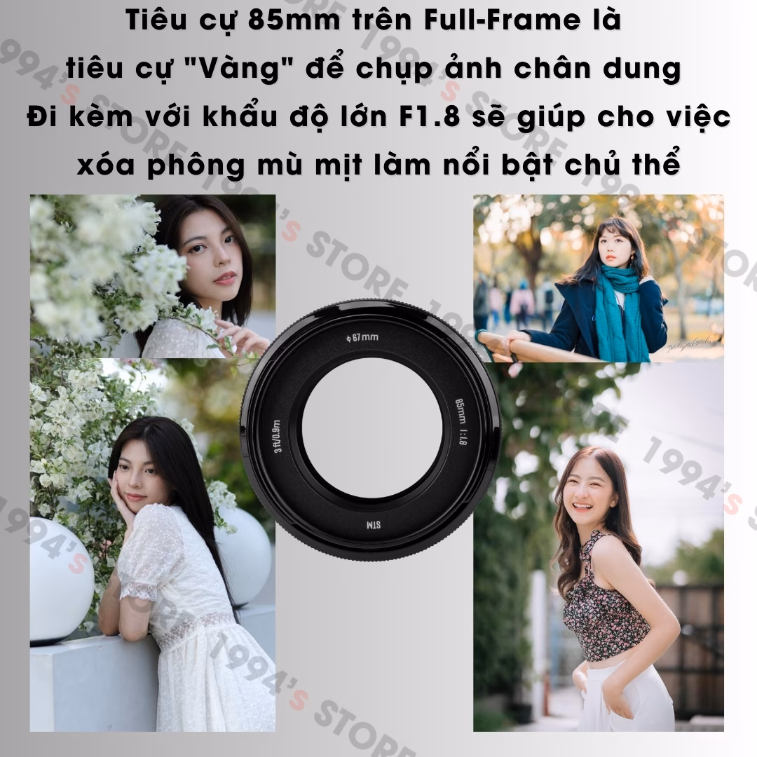 Vistilen 85mm F1.8 Auto Focus cho Canon RF