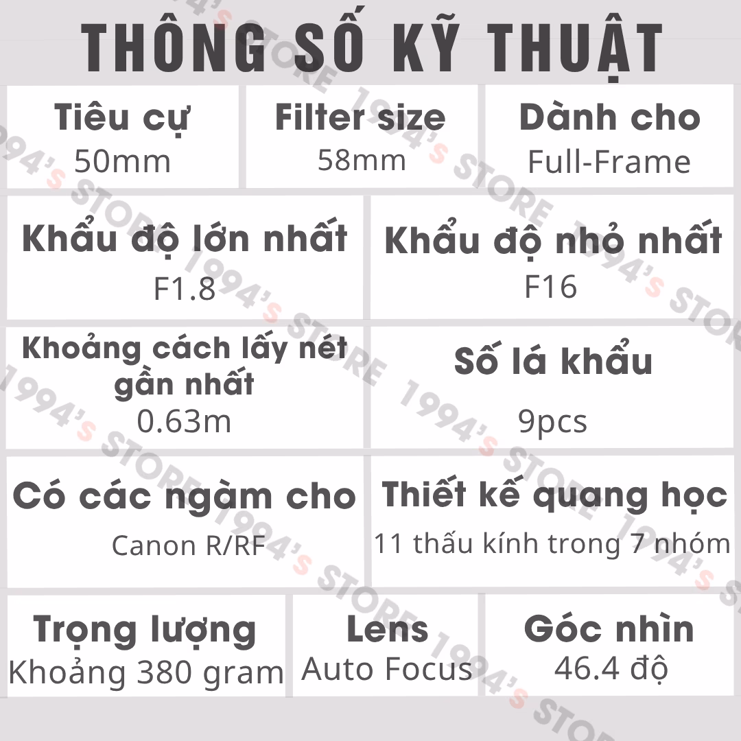 Vistilen 50mm F1.8 hỗ trợ lấy nét mắt Eye-AF