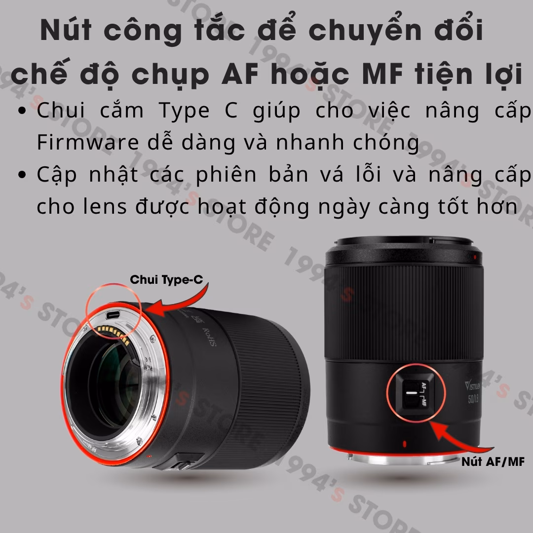 Vistilen 50mm F1.8 - Lấy nét tự động siêu nhanh dành cho Full-Frame Canon RF