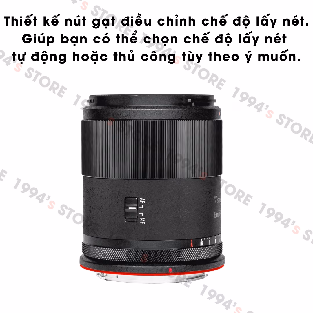 Vistilen 33mm F1.4 lấy nét tự động cho Canon EOS R
