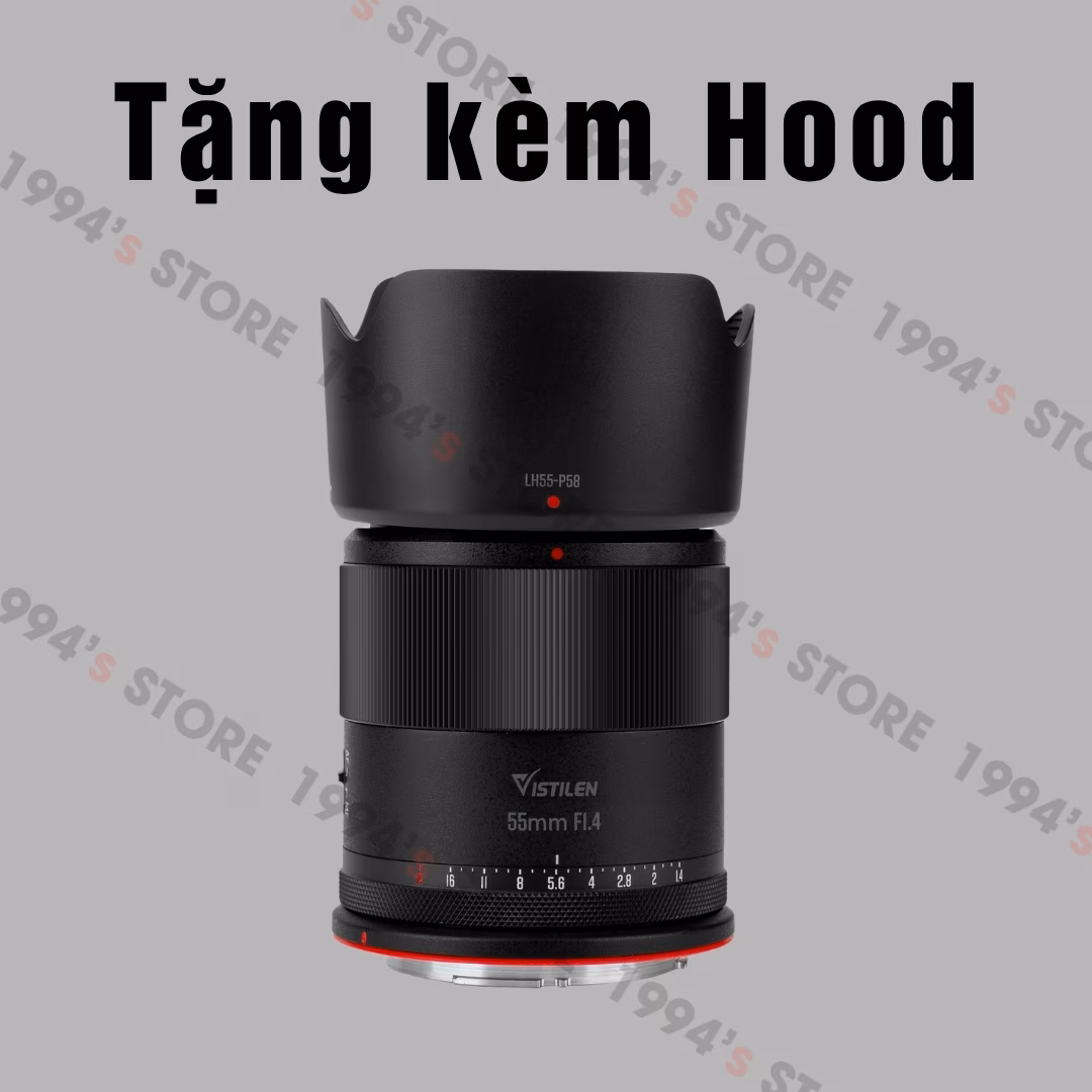 Lens Vistilen 55mm F1.4 AF cho Canon R10 R50