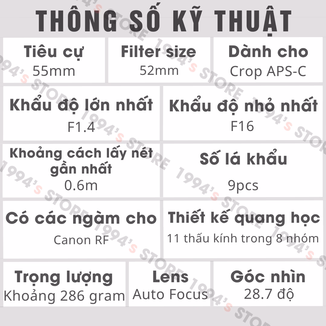 Lens AF chuyên chân dung cho Canon R100