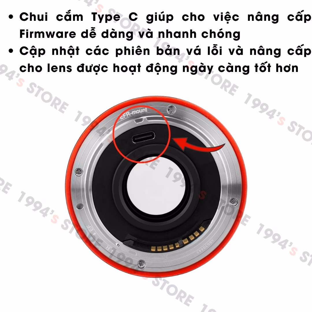 Vistilen 55mm F1.4 AF phiên bản có ron chống bụi
