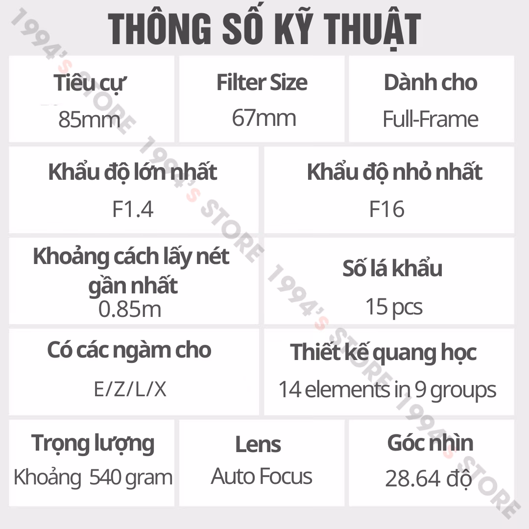Ống kính lấy nét tự động motor STM siêu nhanh
