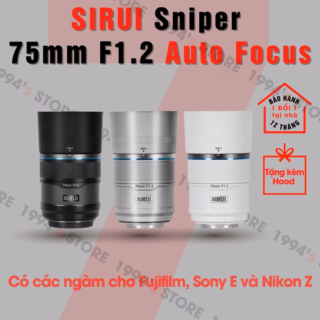 Ống kính Sirui Sniper 75mm F1.2