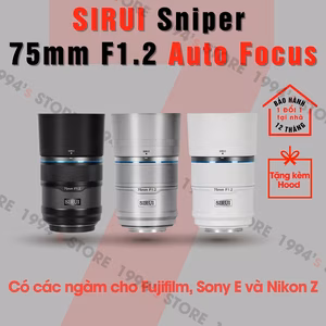 SIRUI 75mm F1.2 Auto Focus – Sirui Sniper AF lấy nét tự động