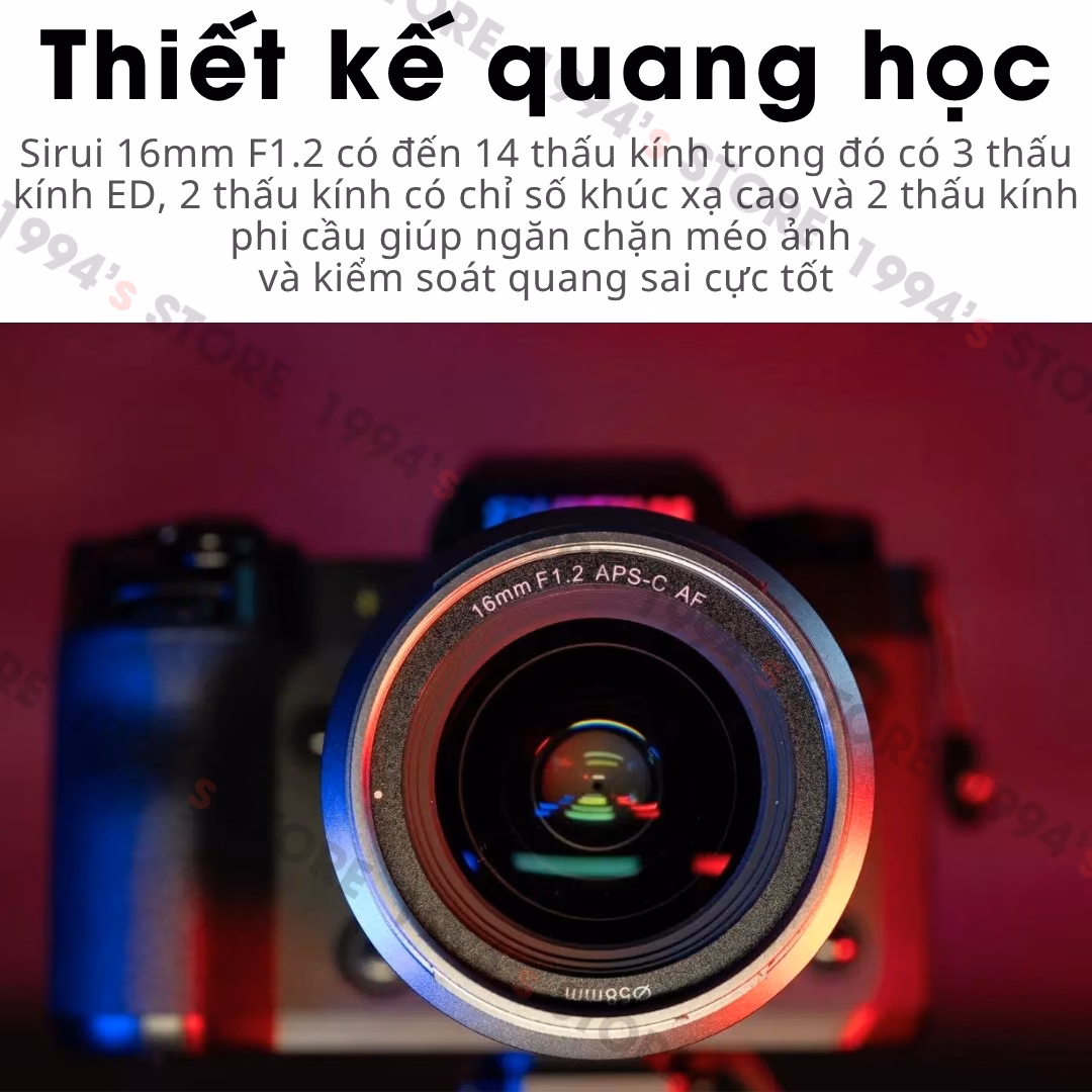 Lens AF 16mm cho máy ảnh Crop APS-C