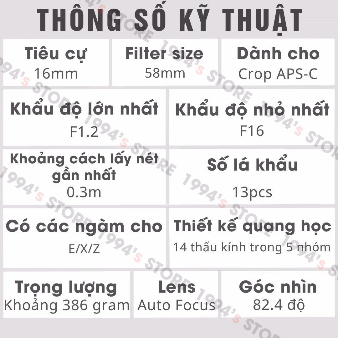 Sirui 16mm F1.2 lấy nét mắt Eye AF