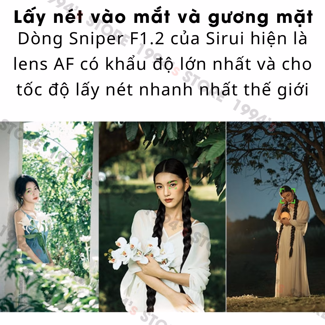 SIRUI 56mm F1.2 Auto Focus – Sirui Sniper AF lens chân dung