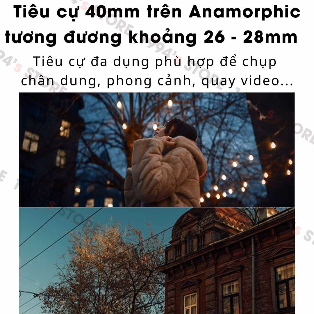 Sirui 40mm T1.8 AF 1.33X Anamorphic Cine Super35