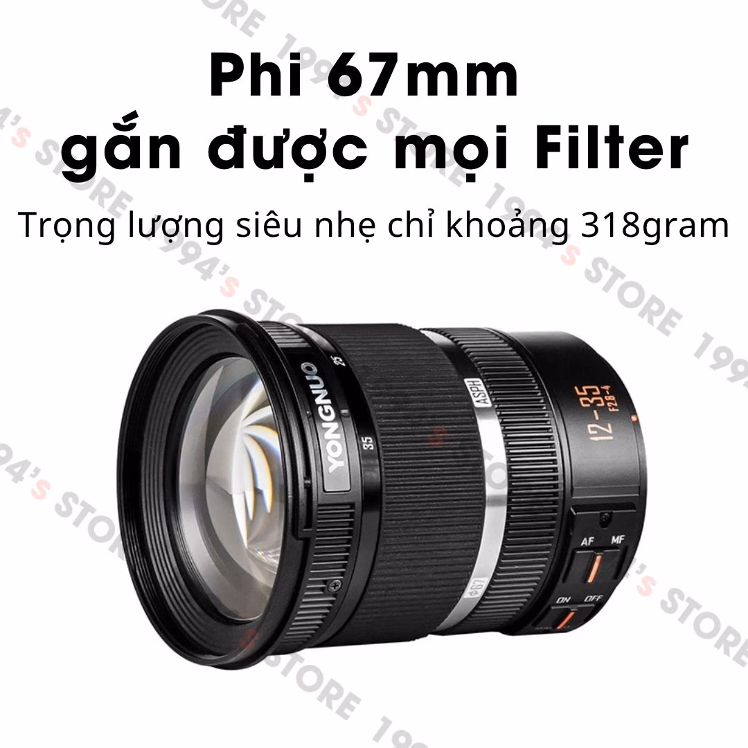 Yongnuo 12-35mm F2.8-F4 bảo hành 12 tháng