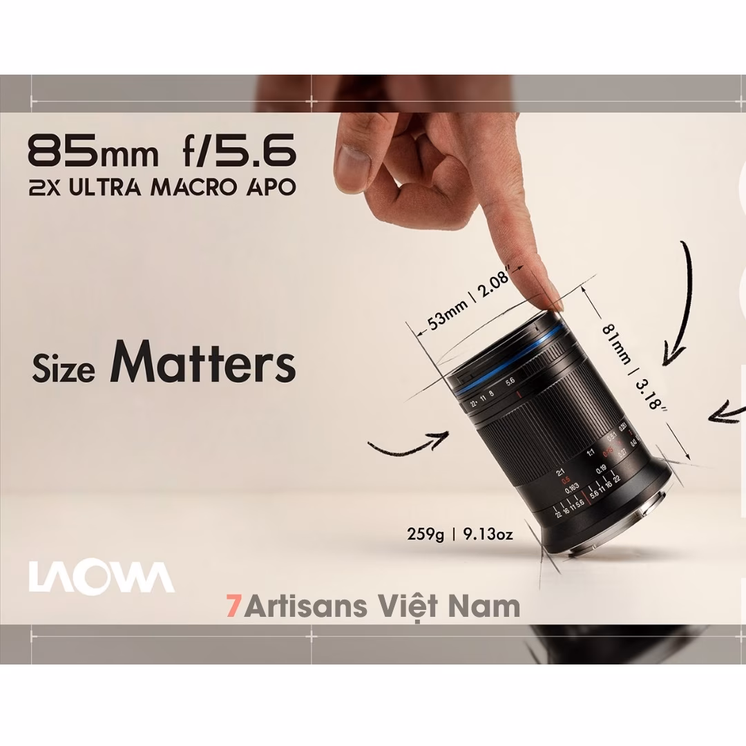 Laowa 85mm F5.6 2X Ultra Macro APO dành cho FullFrame