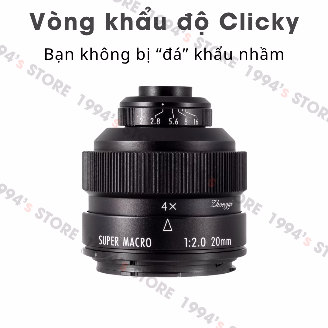 Lens macro độ phóng đại cao cho Full-frame