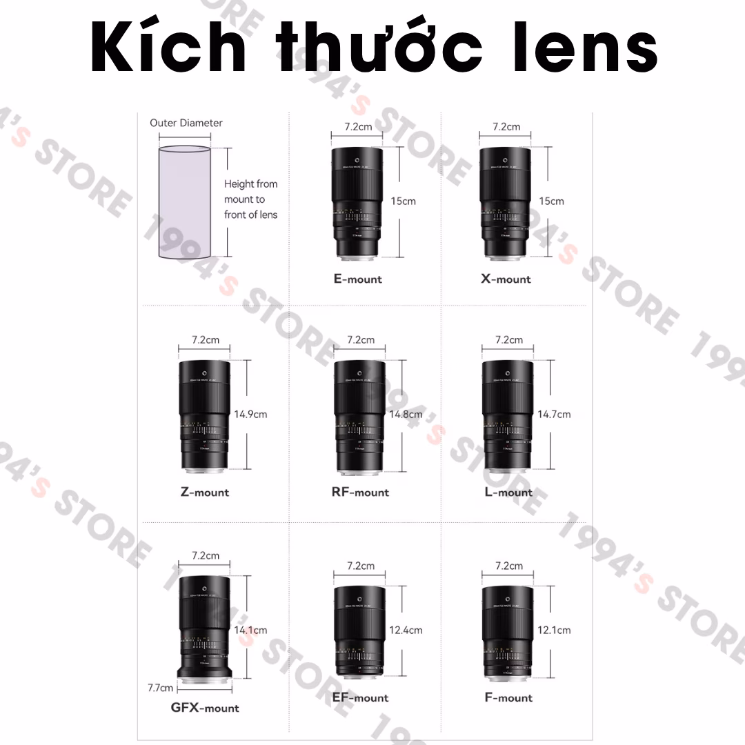 Ống Kính TTArtisan 100mm F2.8 2X Ultra Macro - Lens Chụp Cận Cảnh Phóng Đại 2:1