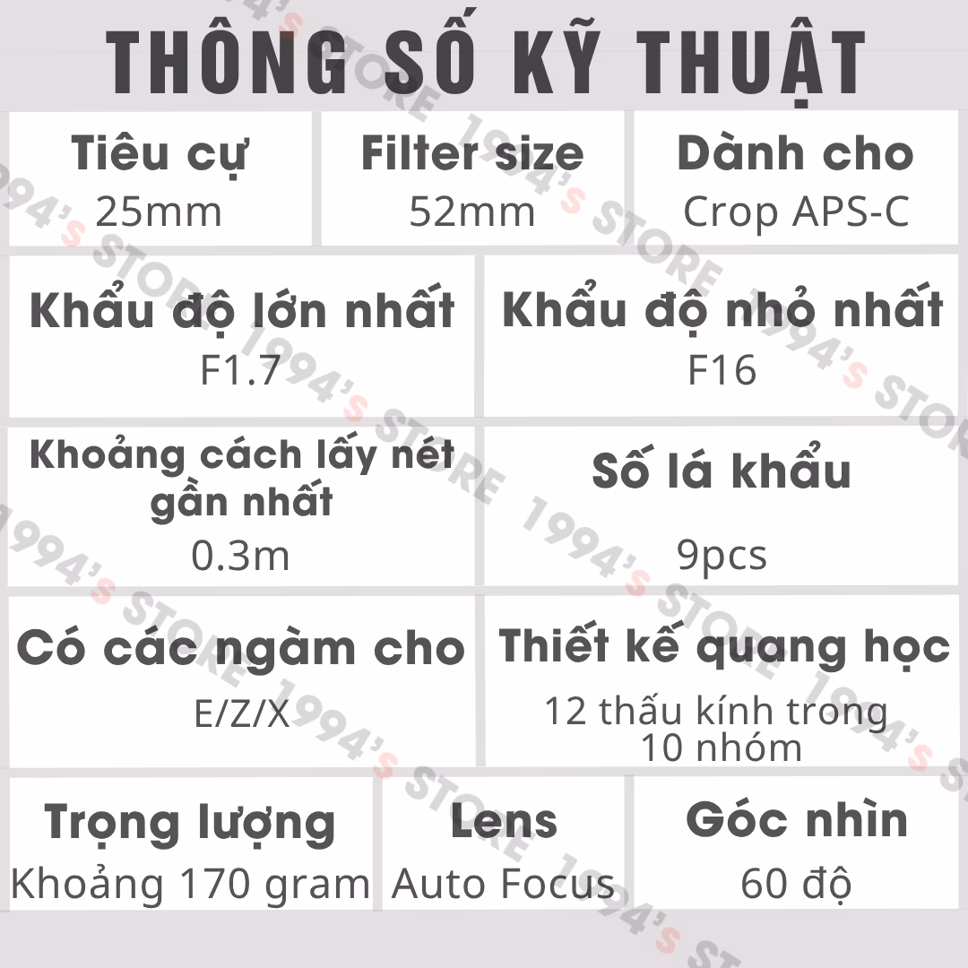 Mua trả góp lens Viltrox AF 25mm F1.7 Air