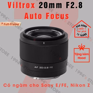 Ống kính Viltrox 20mm F2.8 AF Full-Frame Sony E và Nikon Z