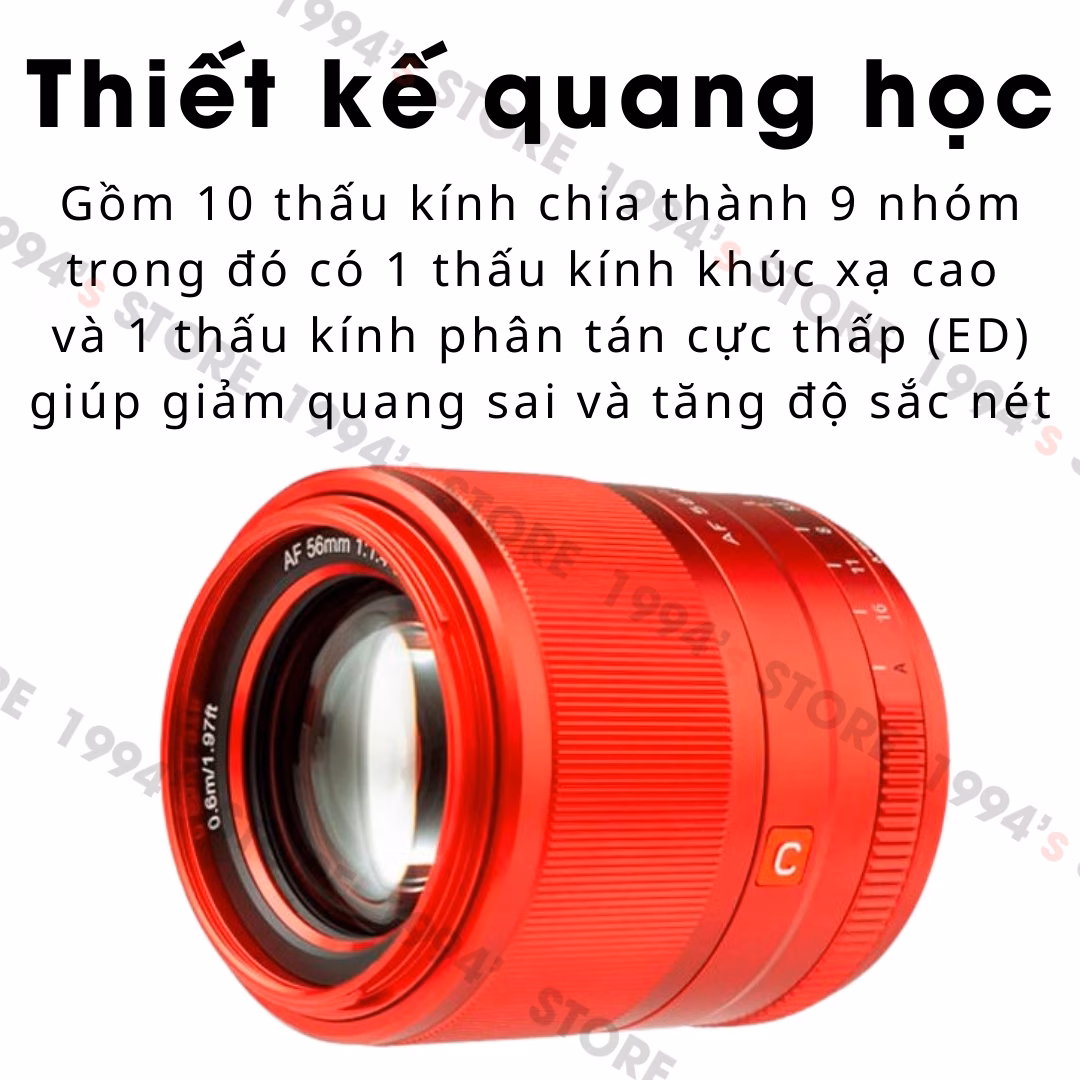 Lens Viltrox 56mm F1.4 màu đỏ bản giới hạn