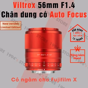 Ống kính Viltrox 56mm F1.4 AF Red Limited Edition (Đỏ) Bản Đặc Biệt Cho Fujifilm X