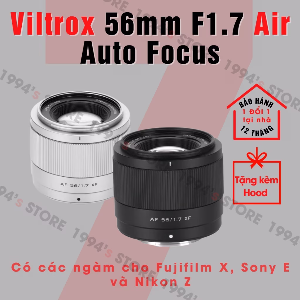 Viltrox 56mm F1.7 Air AF cho Fujifilm/Sony/Nikon