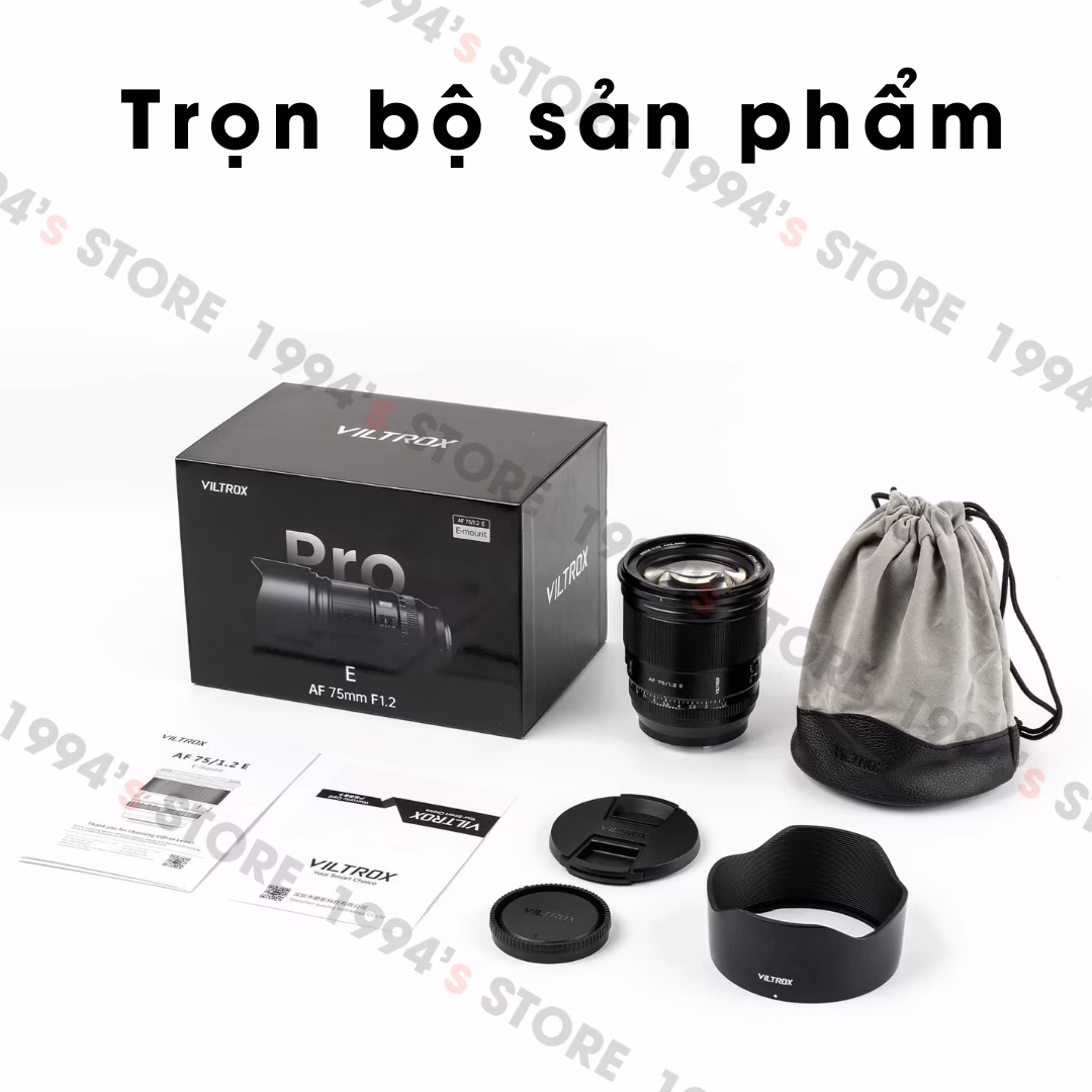 Ống kính Viltrox 75mm F1.2 AF Pro  - Lens Chân Dung Xóa Phông